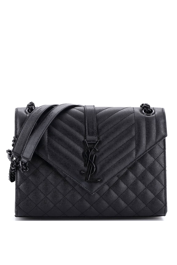 Pre-Owned Classic Monogram Envelope Satchel Mixed Matelasse Leather Medium By Rebag