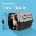 thumbnail image 4 of Vibrant Life Small/Medium Hard-Sided Pet Carrier, Black and Gray, 25 lb Limit, 4 of 11