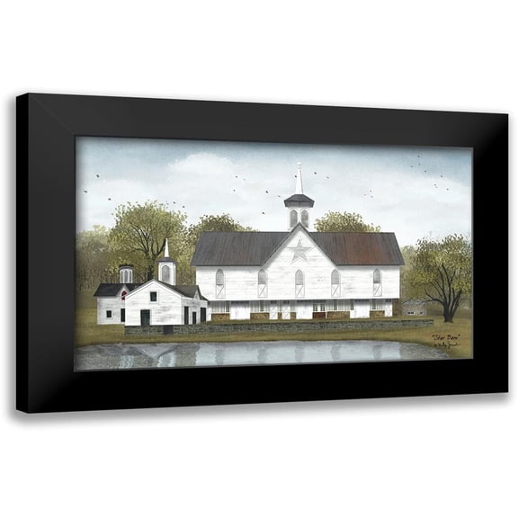 Jacobs, Billy 14x10 Black Modern Framed Museum Art Print Titled - Star Barn