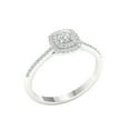 thumbnail image 2 of Imperial 3/8 Ct TDW Round Diamond Double Halo Engagement Ring in 10K White Gold (H-I, I2), 2 of 4