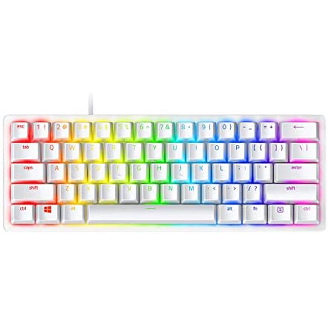 Teclado Razer Mini Gamer Iluminación RGB -Blanco