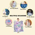 thumbnail image 6 of Mermaid Blanket, Mermaid Gifts for Baby Toddler Infant Newborn, 30"x40" Throw Blanket, Lightweight Soft Warm Cozy Flannel Throw for Sofa Chair-Crib Stroller nap, 6 of 6