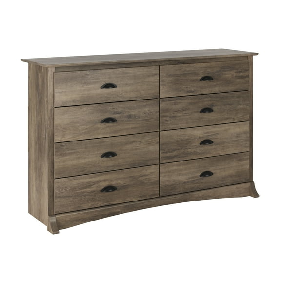 Prepac Salt Spring 8-Drawer Dresser, Drifted Gray