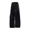 thumbnail image 3 of Zenithor Men's Lightweight Cargo Pants Non-Cuffed Elastic Waist Drawstring Hiking Work Casual Trousers Pockets S-4XL, 3 of 8