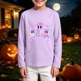 thumbnail image 2 of NIEWTR Toddler Halloween Shirts Baby Boy Girls Pumpkin Tshirts Kids Fall Long Sleeve Tee Tops Children Gift 3-15Y, 2 of 5
