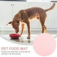 thumbnail image 3 of LULULION 1PC Heat Insulated Round Mat For Dog Bowls Pink Silicone Material, 3 of 6