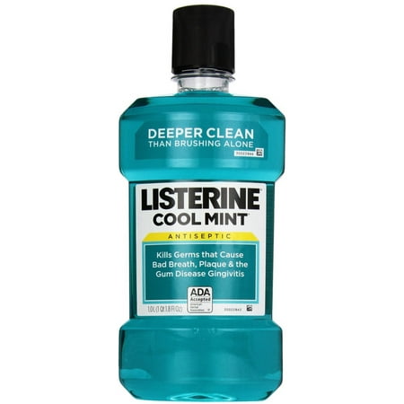 Listerine Antiseptic Mouthwash, Cool Mint 33.8 oz (Pack of 3)