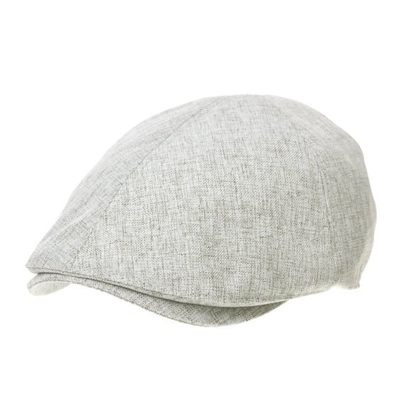 WITHMOONS Newsboy Hat Linen Simple Plain Summer Cool Gatsby Ivy Cap SL3984 (Grey)