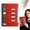 Red, variant on Multi Subject Divided Notebook Thick High Quality Page Bound Journal for Daily Classification Note Important Information Record Memorandum Work
