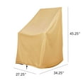 thumbnail image 4 of Porch & Den Steeplechase Weatherproof Rocking Chair Cover 45.25"H x 34.25"D x 27.25"W Honey, 4 of 5