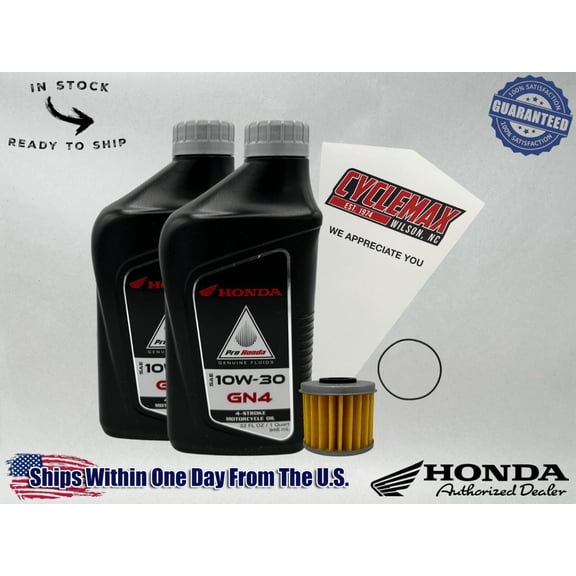 Cyclemax Standard GN4 10W-30 Oil Change Kit compatible with 2025 Honda CRF450RX