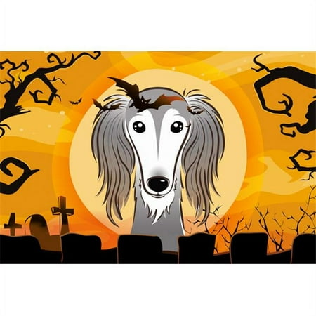 

Carolines Treasures BB1787PLMT Halloween Saluki Fabric Placemat