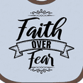 thumbnail image 4 of Inktastic Cancer Awareness Faith over Fear Boys or Girls Baby Bib, 4 of 4
