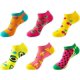 thumbnail image 1 of 6 pares de calcetines divertidos y originales, calcetines invisibles antideslizantes, talla única para mujer, 1 of 5