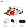 thumbnail image 3 of America Canada Flag Sports Sun Visor Hats Adjustable Sun Visor Caps For Women And Men, 3 of 7