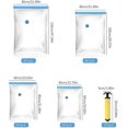 thumbnail image 2 of 20Pcs Vacuum Compression Bag Vacuum Bags For Clothes With Pump, 10 Pieces Sets 4 Different Sizes, Vacuum, 2 of 5