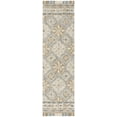 thumbnail image 2 of SAFAVIEH Blossom Keighley Geometric Fringe Wool Runner Rug, Beige/Light Blue, 2'3" x 8', 2 of 7