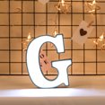 thumbnail image 1 of Lámpara colgante de pared 3D para decoración de fiesta de cumpleaños Ehuebsd luz LED con letras de marquesina alfabeto inalámbrico para cafetería boda, 1 of 9