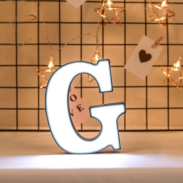 Lámpara colgante de pared 3D para decoración de fiesta de cumpleaños Ehuebsd luz LED con letras de marquesina alfabeto inalámbrico para cafetería boda
