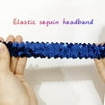 thumbnail image 4 of IDALL Sequins Feather Headpiece Headband 1920s Carnival Party Headwear for Women Dark Blue One Size, 4 of 5