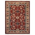 thumbnail image 2 of Rugsotic Carpets Hand Knotted Wool and Silk Area Rug, 5'x8', Rectangle, Red Cream, Oriental Handmade Low Pile Rug for Living Room Bedroom, 2 of 6