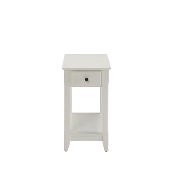 23 x 13 x 22 in. Side Table - White