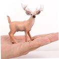 thumbnail image 2 of Minkissy 2Pcs Artificial Animals Deer Shape Plastic Deer Model for Home Tabletop 3.7X1.4X3.6in, 2 of 8