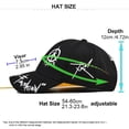 thumbnail image 3 of AJGRHE Men Women Casual Letters Colorful High Street Baseball Cap Visor Orange One Size, 3 of 4