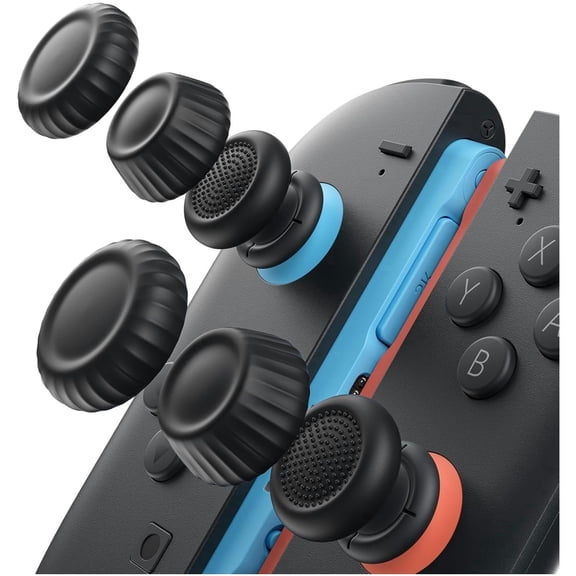 JSAUX Thumb Grips GP0404 for Nintendo Switch 2 Joy-Con Blue Orange 3 Pairs