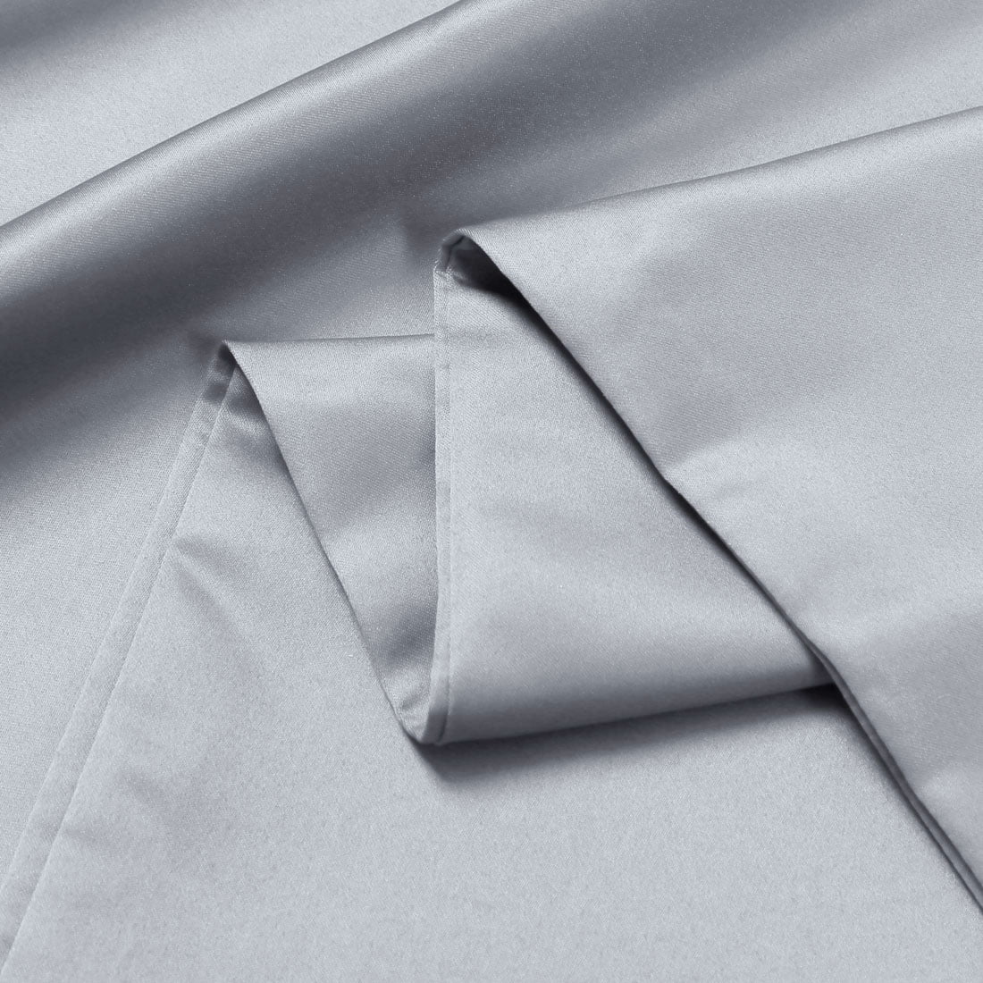 Unique Bargains Luxury Silky Satin Body Pillow Case Silver 20" x 48"