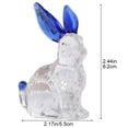 thumbnail image 6 of Jiibva Glass Rabbit Figurine Cute Crystal Rabbit Statue Tiny Animal Sculpture Art Animal Decor Ornament for Home Office, 6 of 7