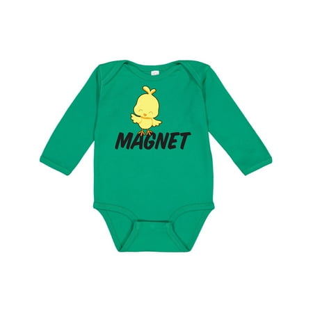 

Inktastic Im a Chick Magnet Gift Baby Boy Long Sleeve Bodysuit