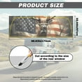 thumbnail image 7 of SEANATIVE Truck Back Window Graphic Decal Patriotic Decoration Vehicle Decals for Rear Window Universal Fit Pickup Car Accessories Suitable for Most Pickup Trucks, Deer American Flag, 7 of 7