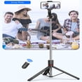 thumbnail image 3 of Roreta 1.7M Selfie Stick Wireless Tripod Stand with Bluetooth Remote Extendable Tripod for Mobile Phone Tlktok Live Streaming, 3 of 6