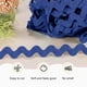 thumbnail image 2 of Cinta Rick Rack, 25 yardas 10 mm / 0.4 pulgadas de ribete con flecos de ola [Azul profundo], 2 of 6