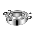 thumbnail image 3 of Lipstore Rotating Hotpot Pot Cookware Chinese Stockpot for Restaurant Household Pasta B, 3 of 8