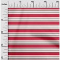 thumbnail image 1 of oneOone Cotton Poplin Twill Bright Red Fabric Stripes Craft Projects Decor Fabric Printed By The Yard 56 Inch Wide-VKD, 1 of 4