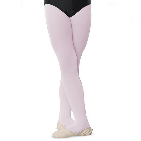Danshuz Girls Theatrical Pink Comfortable Dance Nylon Stretch Tights 8-10