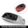 thumbnail image 3 of Unique Bargains Vehicle Key Fob Cover 3 Button Remote Key Fob Case with Keychain Blue for Mercedes Benz C E S M CLS CLK G, 3 of 7