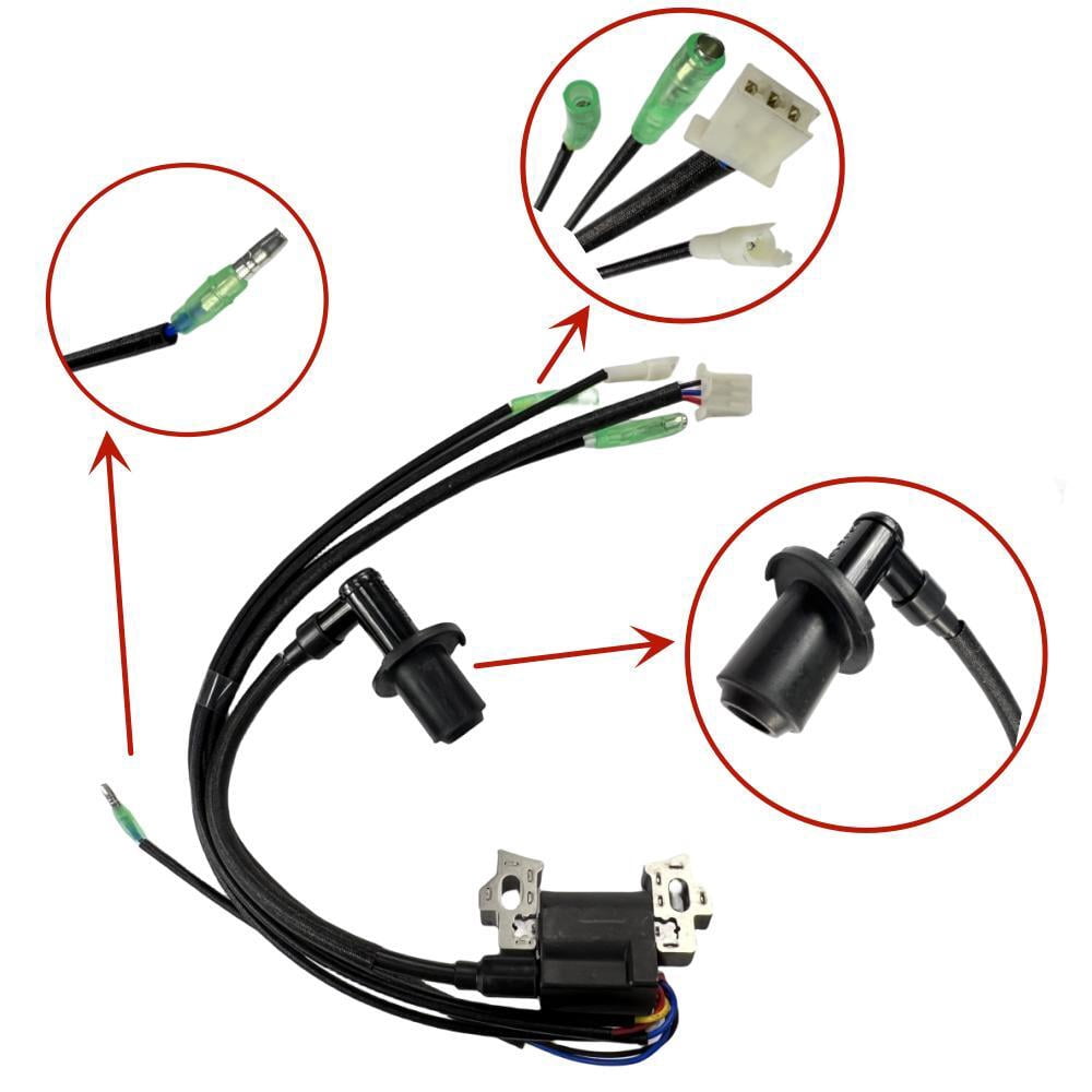 POWER PRODUCTS 7-Wire Ignition Coil WITH CO Sensor Connector For Predator 3500 Watts Super Quiet Inverter Generator With CO SECURE