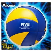 Mikasa MVA200 Official FIVB Game Volleyball, Blue and Yellow