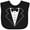 AB-Black, variant on Inktastic Tuxedo with Bow Tie Boys or Girls Baby Bib