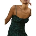 thumbnail image 3 of hirigin Women Long Slip Dress, Summer Tie-up Printed U-shaped Neck Spaghetti Strap One-piece, 3 of 6