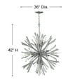 thumbnail image 3 of Fredrick Ramond Fr40905 Vida 13 Light 42" High Abstract Chandelier - Glacial, 3 of 3