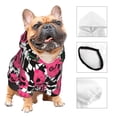 thumbnail image 3 of Honeii Halloween Pumpkins Print Small Dog Hoodies Pet Hooded Sweatshirts Fall Winter Puppy Cat Sweaters Warm Clothes for Small Dogs Outfits Costume-Large, 3 of 7