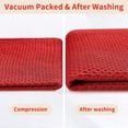 thumbnail image 7 of SZDUDU 100% Cotton Kitchen Dish Cloths for Washing Dishes, Ultra Soft Absorbent Quick Drying Dish Towels, 13.4 x 28.7 Inches, 4 Pack, Red, 7 of 7