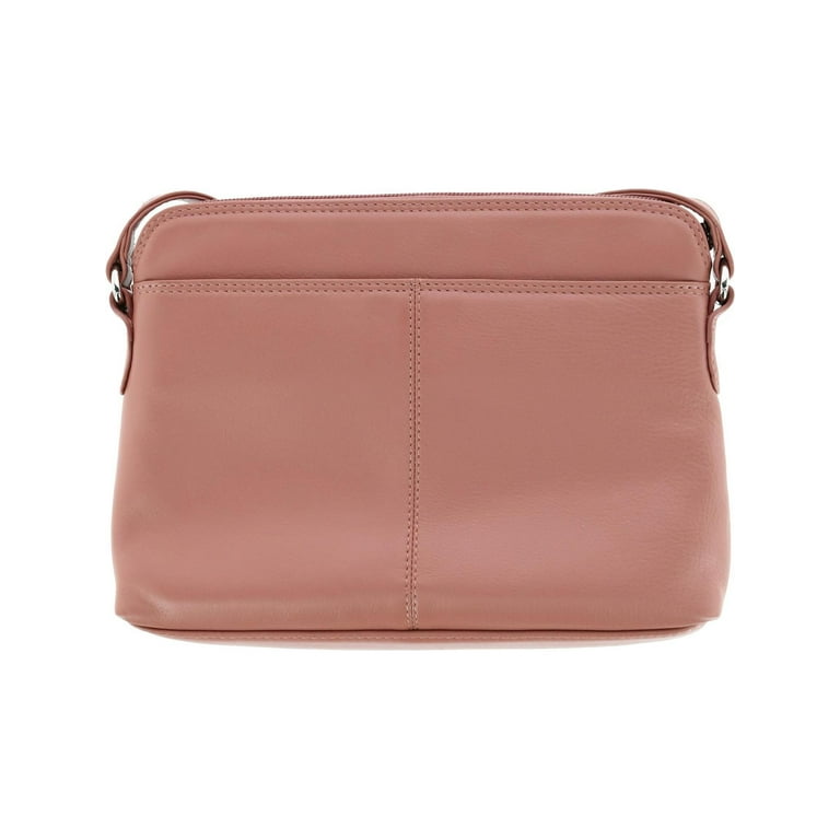 Ctm women's leather shoulder bag shop purse with side organizer