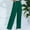 Green, variant on LEBONYARD Women's Wide Leg Trousers,Womens Trouser Pants,Ladies' Casual Solid Color Loose Wide Leg Flared Pants White XL