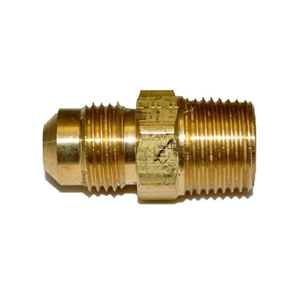 HPC Male Connector Brass Fitting, 3/8" Tube, 3/8" MIP