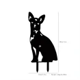 thumbnail image 3 of 1pc Silhouette Black Dog Decorative, Metal Garden Decoration Dog Statue, Garden Stake, Outdoor Decor for Garden Party Decor, 3 of 4